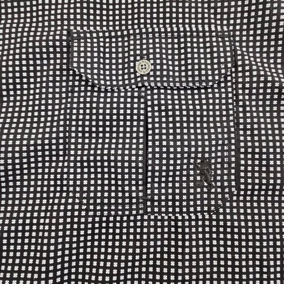 Lions Crest English Laundry Shirt Men's 4X Button Short Sleeve Navy Blue EUC - Picture 3 of 14